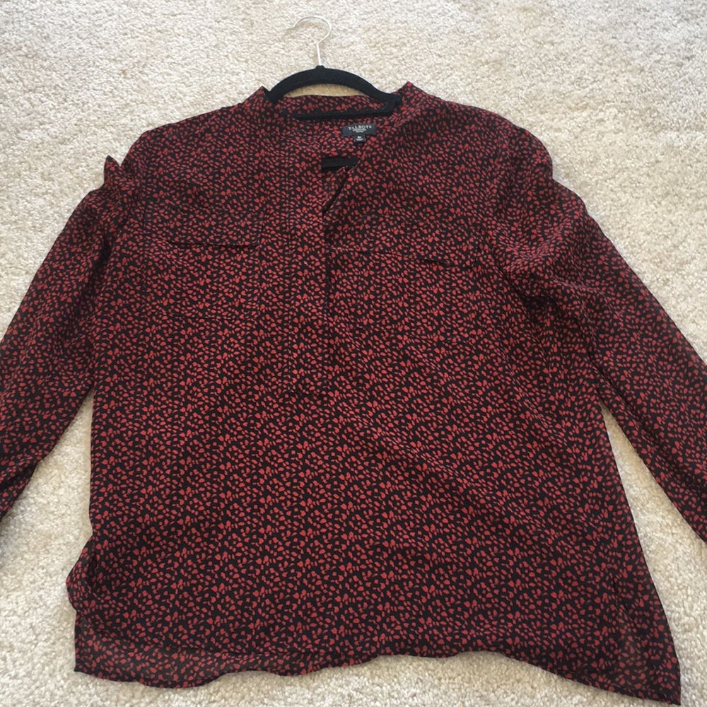 Talbots Spotted Blouse
